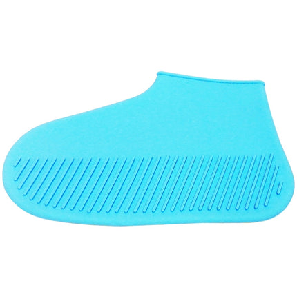 Waterproof Antiskid Silicone Outdoor Rainboots Shoes Cover, Size: S (25-33)(Sky Blue)-garmade.com