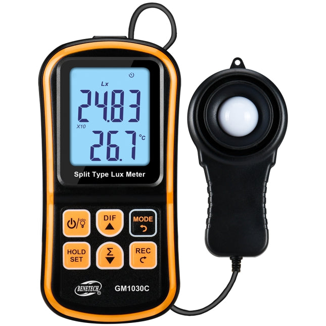 BENETECH GM1030C Portable Split Digital Illuminometer LUX Meter-garmade.com