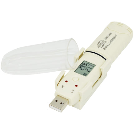 BENETECH GM1366 USB Digital Temperature and Humidity Recorder Meter with Alarm-garmade.com