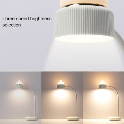 Cat Shape Double Light Source Design LED Desk Night Lamp, Support 3 Brightness Control(Pink)-garmade.com