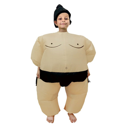 Children Inflatable Sumo Costume Halloween Christmas Festival Party Carnival Inflated Kids Clothes Cartoon Dolls-garmade.com