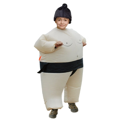 Children Inflatable Sumo Costume Halloween Christmas Festival Party Carnival Inflated Kids Clothes Cartoon Dolls-garmade.com