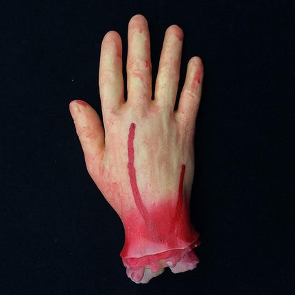 23cm Halloween Horror Props April Fool Day Party Prop Body Parts Decoration 5 Fingers Bloody Hand-garmade.com
