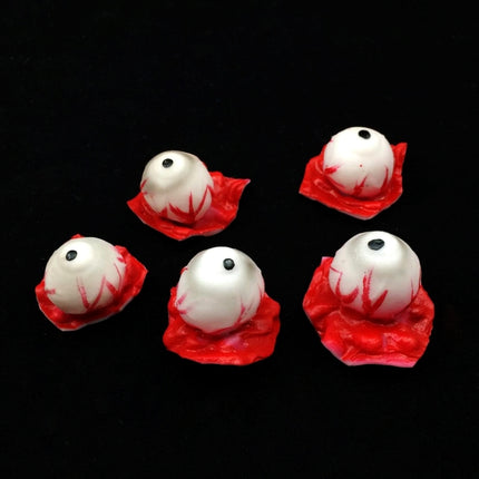 5 PCS Halloween Horror Props April Fool Day Party Prop Body Parts Decoration Bloody Eye Balls-garmade.com