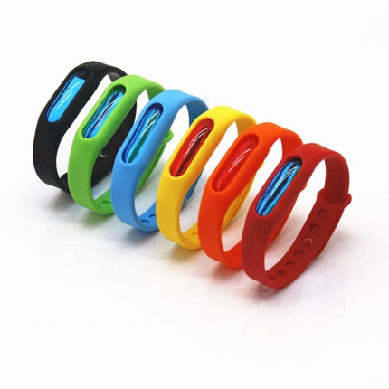 20 PCS Anti-mosquito Silicone Repellent Bracelet Buckle Wristband Bugs Away, Suitable for Children and Adults, Length:23cm, Random Color Delivery-garmade.com