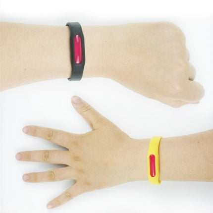 20 PCS Anti-mosquito Silicone Repellent Bracelet Buckle Wristband Bugs Away, Suitable for Children and Adults, Length:23cm, Random Color Delivery-garmade.com