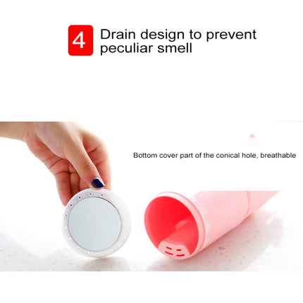 Creative 7 in 1 Portable Gargle Cup Shampoo Sub-Bottle Towel Toothbrush Comb Make-up Mirror Travel Wash Kits, Affordable Sets(Green)-garmade.com
