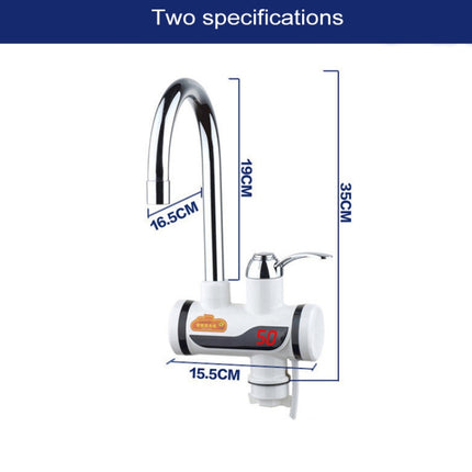 3s Fast Heat Electrothermal Rotatable Faucet Water Tap with Digital Display, 220V, Size: L-garmade.com