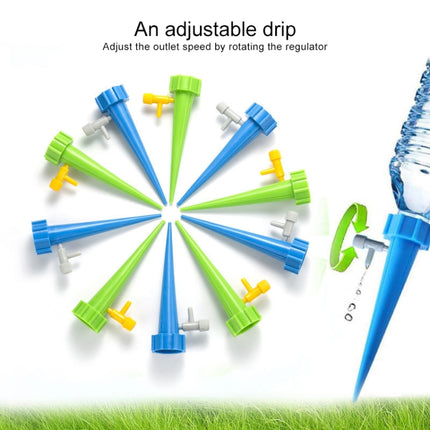 12 PCS Adjustable Valve Automatic Watering Device Water Seepage Device with Luminous Function, Random Color Delivery-garmade.com
