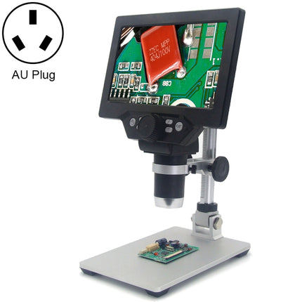 G1200 7 inch LCD Screen 1200X Portable Electronic Digital Desktop Stand Microscope, AU Plug-garmade.com