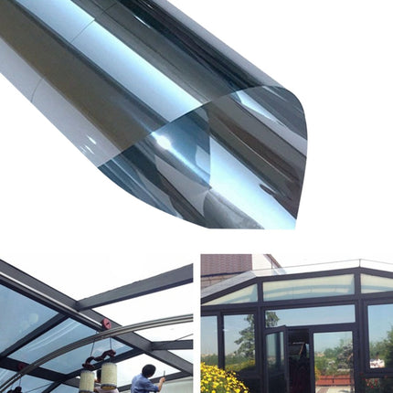 UV Reflective One Way Privacy Decoration Glass Window Film Sticker, Width: 100cm, Length: 1m(Silver)-garmade.com