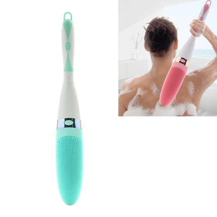 CNaier AE-8381 Household Waterproof Vibration Silicone Electric Massage Bath Body Brush (Green)-garmade.com