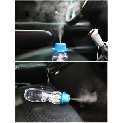 DC 5V USB Cowboy Cap Mini Humidifier Aromatherapy Air Purifier Humidifier for Office / Home Room / Car / Travel(White)-garmade.com