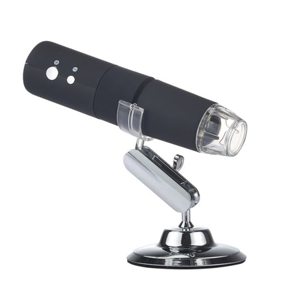50X~1000X Magnifier HD Image Sensor 1920x1080P USB WiFi Digital Microscope with 8 LED & Professional Stand (Black)-garmade.com