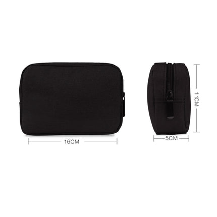 Simple Multi-functional Digital Device Travel Storage Bag for Phones, Power Bank, U-disk, Earphones, Data Cable and etc, Big Size: 23*11*5cm(Grey)-garmade.com