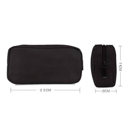 Simple Multi-functional Digital Device Travel Storage Bag for Phones, Power Bank, U-disk, Earphones, Data Cable and etc, Small Size: 16*11*5cm(Black)-garmade.com