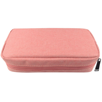 Simple Multi-functional Digital Device Travel Storage Bag for Phones, Power Bank, U-disk, Earphones, Data Cable and etc, Small Size: 16*11*5cm(Pink)-garmade.com