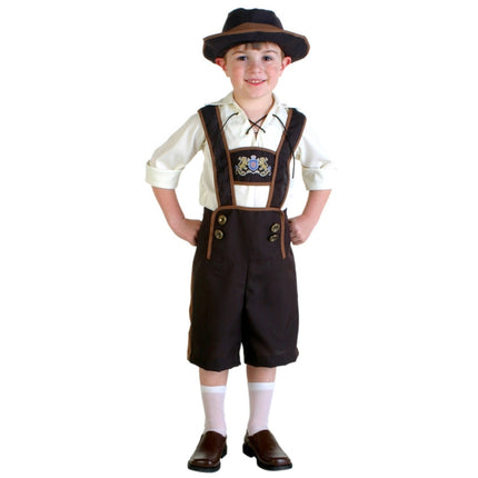 Halloween Costume Children Beer Costume Oktoberfest Suits England Style Cosplay, Size:S, Waistline: 68cm, Dress Length: 53cm, Long Pants: 40cm, Suggested Height:115-125cm-garmade.com