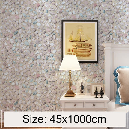 Cobblestone Creative 3D Stone Brick Decoration Wallpaper Stickers Bedroom Living Room Wall Waterproof Wallpaper Roll, Size: 45 x 1000cm-garmade.com
