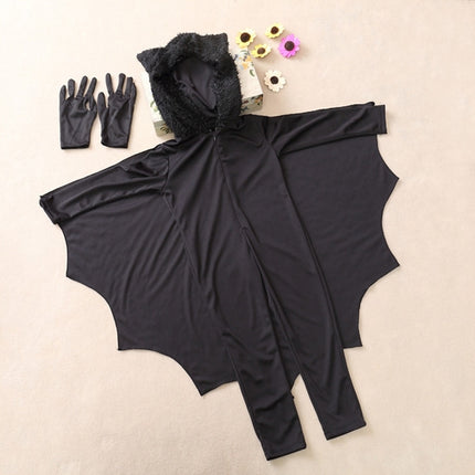 Halloween Costume Children Jumpsuit Bat Style Cosplay Costumes Stage Suit Size:S, Suggested Height:105-115cm-garmade.com