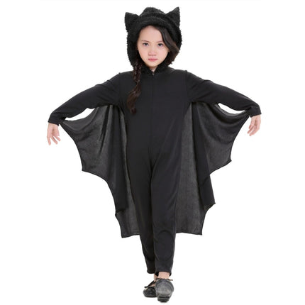 Halloween Costume Children Jumpsuit Bat Style Cosplay Costumes Stage Suit Size:M, Suggested Height:115-130cm-garmade.com