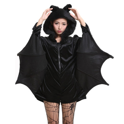 Halloween Costume Children and Women Bat Vampire Clothing Stage Performance Cosplay Clothing, Size:XXL, Bust: 102cm, Clothes Long: 79cm, Suggested Height:168-175cm-garmade.com