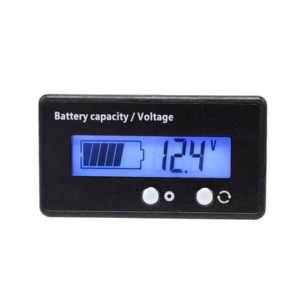 H6133 12V-84V Lead-acid Battery Voltage Tester Percentage Voltmeter Gauge Lithium Battery Status Monitor(Blue Light)-garmade.com