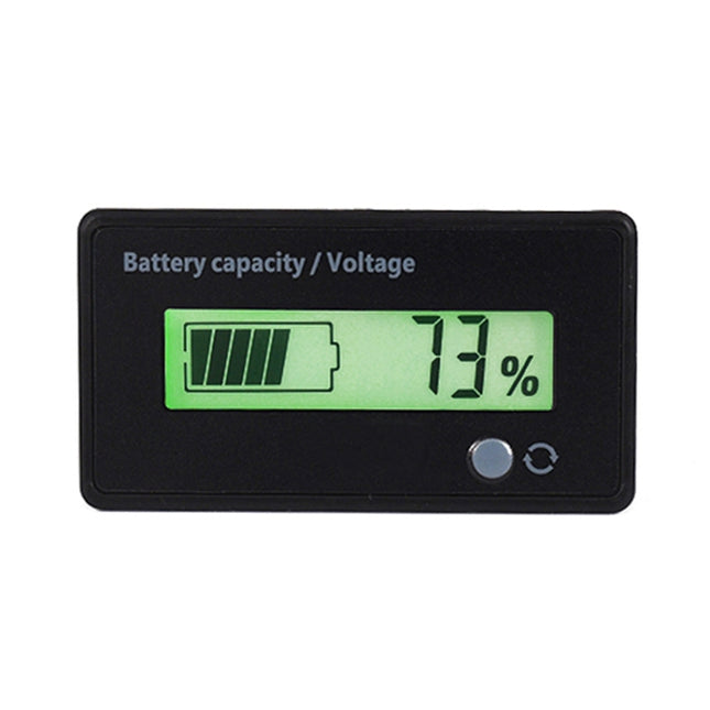 H6133 12V-84V Lead-acid Battery Voltage Tester Percentage Voltmeter Gauge Lithium Battery Status Monitor(Green Light)-garmade.com