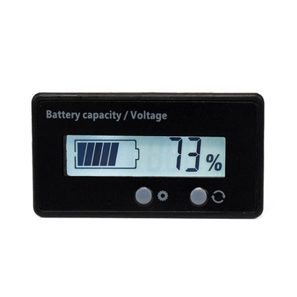 H6133 12V-84V Lead-acid Battery Voltage Tester Percentage Voltmeter Gauge Lithium Battery Status Monitor(White Light)-garmade.com