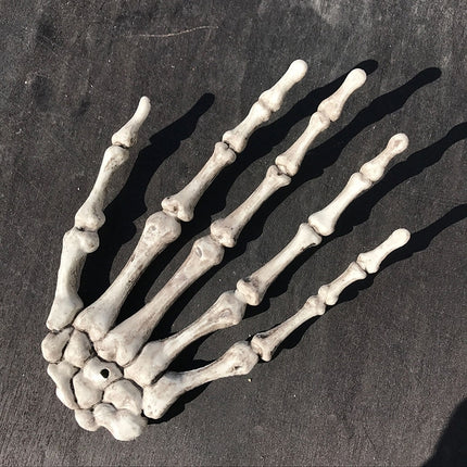 One Pair Halloween Skeleton Hands Haunted House Decoration Props, Size: 15.5 x 10cm-garmade.com