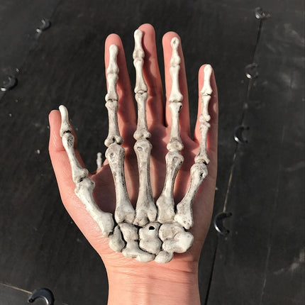 One Pair Halloween Skeleton Hands Haunted House Decoration Props, Size: 15.5 x 10cm-garmade.com