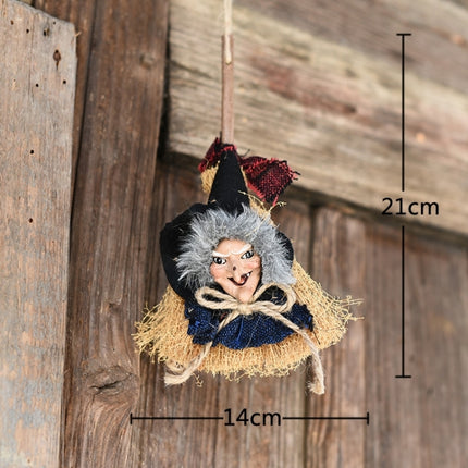 Halloween Decoration Supplies Witches Broom Hanging Decor Hanging Ornaments Party Supplies, Random Color Delivery-garmade.com
