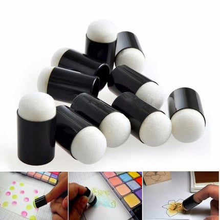 10 PCS Finger Painting Sponge Daubers Coloring Foam Fingertips-garmade.com