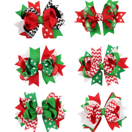 Swallowtail Butterfly Knot Christmas Hairpin Christmas Headdress for Children-garmade.com