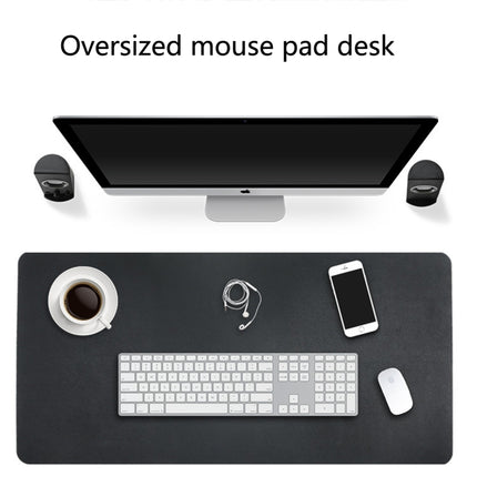 Multifunction Business Double Sided PU Leather Mouse Pad Keyboard Pad Table Mat Computer Desk Mat, Size: 120 x 60cm-garmade.com