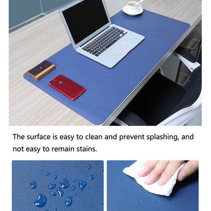 Multifunction Business PU Leather Mouse Pad Keyboard Pad Table Mat Computer Desk Mat, Size: 60 x 30cm(Black)-garmade.com