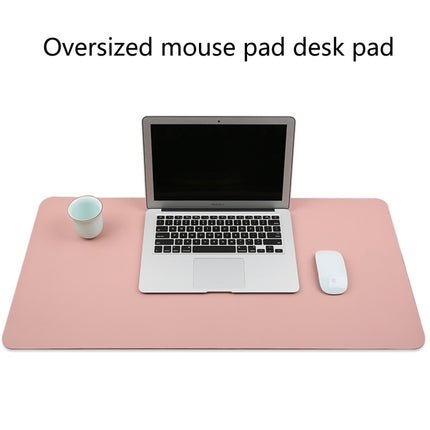 Multifunction Business PU Leather Mouse Pad Keyboard Pad Table Mat Computer Desk Mat, Size: 60 x 30cm(Green)-garmade.com