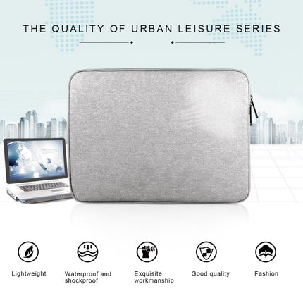 Universal Wearable Oxford Cloth Soft Business Inner Package Laptop Tablet Bag, For 15.6 inch and Below Macbook, Samsung, Lenovo, Sony, DELL Alienware, CHUWI, ASUS, HP (Grey)-garmade.com
