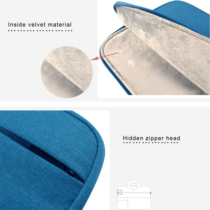 Universal Multiple Pockets Wearable Oxford Cloth Soft Portable Leisurely Handle Laptop Tablet Bag (Blue)-garmade.com
