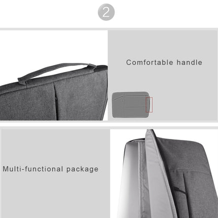Universal Multiple Pockets Wearable Oxford Cloth Soft Portable Simple Business Laptop Tablet Bag (Magenta)-garmade.com