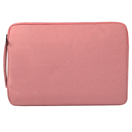 Universal Multiple Pockets Wearable Oxford Cloth Soft Portable Simple Business Laptop Tablet Bag (Pink)-garmade.com