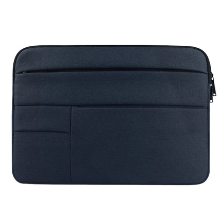 Universal Multiple Pockets Wearable Oxford Cloth Soft Portable Leisurely Laptop Tablet Bag (Blue)-garmade.com
