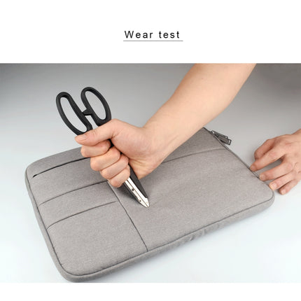 Universal Multiple Pockets Wearable Oxford Cloth Soft Portable Leisurely Laptop Tablet Bag (Blue)-garmade.com