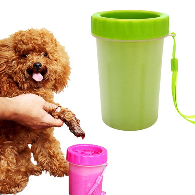 Pet Antiseptic Products Silicone Wash Feet Cleaning Cup Size: L(Green)-garmade.com