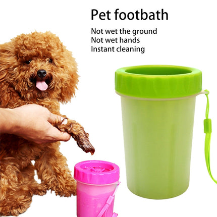 Pet Antiseptic Products Silicone Wash Feet Cleaning Cup Size: L(Green)-garmade.com