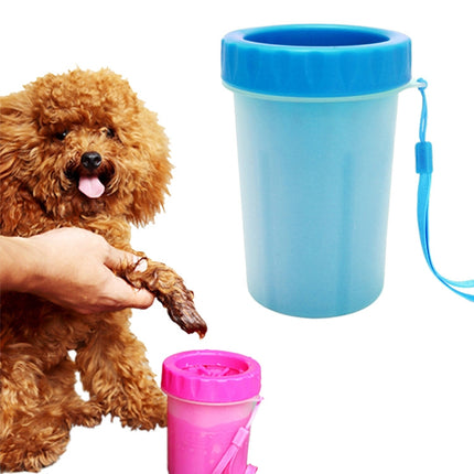 Pet Antiseptic Products Silicone Wash Feet Cleaning Cup Size: L(Blue)-garmade.com