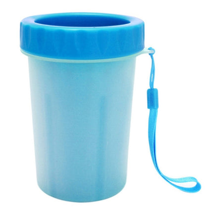 Pet Antiseptic Products Silicone Wash Feet Cleaning Cup Size: L(Blue)-garmade.com