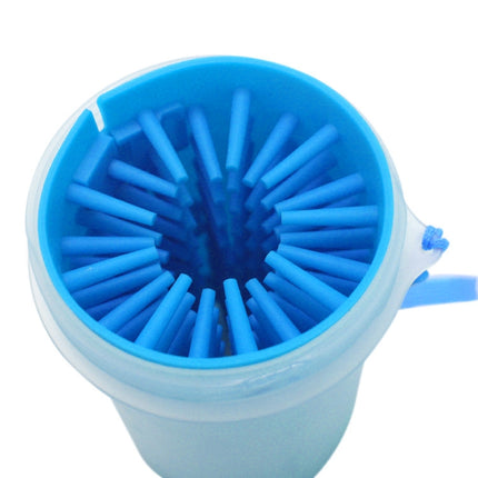 Pet Antiseptic Products Silicone Wash Feet Cleaning Cup Size: L(Blue)-garmade.com