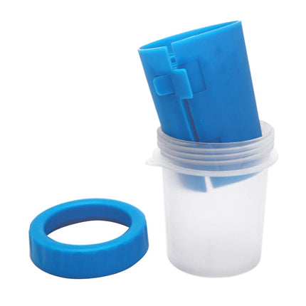 Pet Antiseptic Products Silicone Wash Feet Cleaning Cup Size: L(Blue)-garmade.com