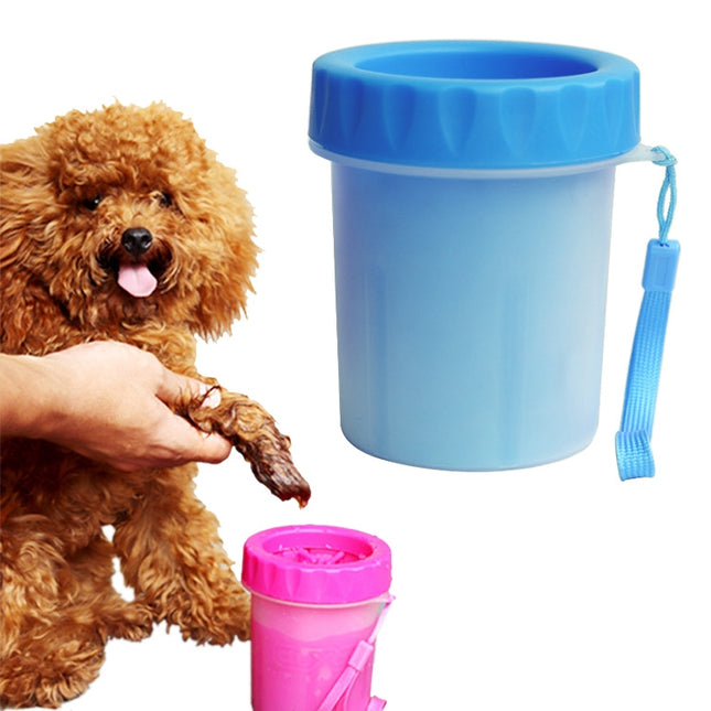 Pet Antiseptic Products Silicone Wash Feet Cleaning Cup Size: S(Blue)-garmade.com